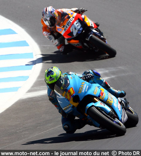 Chris Vermeulen et Dani Pedrosa - Grand Prix Moto des États-Unis 2007 : le tour par tour sur Moto-Net.Com