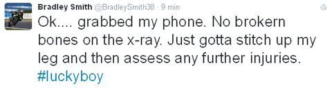 Bradley Smith se blesse à la jambe aux 8H d'Oschersleben