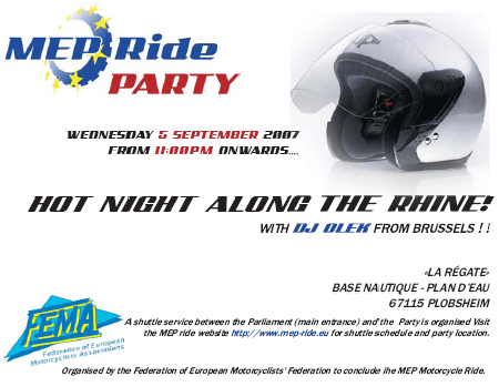 11ème MEP Ride : la FEMA rencontre les députés européens