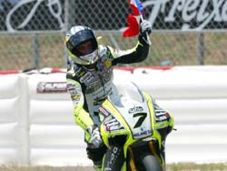 1er Pedrosa, 2ème Luthi, 3ème De Angelis