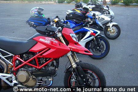 Tour Moto Pyrénéen 2007 : Premier contact avec la Ducati Moto-Net du Dark Dog Tour