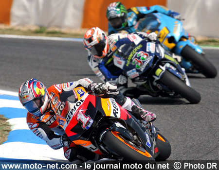 Nicky Hayden, Marco Melandri et John Hopkins - Grand Prix Moto du Portugal 2007 : le tour par tour sur Moto-Net.Com