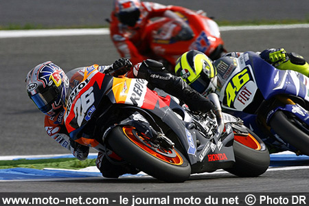  Dani Pedrosa, Valentino Rossi et Casey Stoner - Grand Prix Moto du Portugal 2007 : le tour par tour sur Moto-Net.Com
