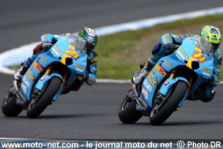 Chris Vermeulen et John Hopkins - Grand Prix Moto du Japon 2007 : le tour par tour sur Moto-Net.Com