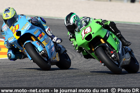 Chris Vermeulen et Randy de Puniet - Grand Prix Moto de Valence 2007 : le tour par tour sur Moto-Net.Com