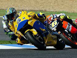  Biaggi réalise une très belle course mais ne parvient pas à contenir Rossi