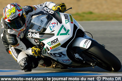 Andrea Dovizioso - Essais MotoGP à Jerez : les Honda Repsol clôturent l'année 2007 en beauté