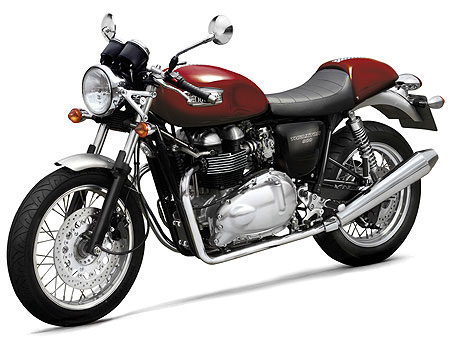 Triumph 900 Thruxton 2004 en version Sunset Red