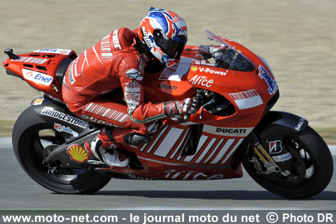 Casey Stoner - Tests IRTA Jerez : Les champions 2006 et 2007 filent entre les gouttes