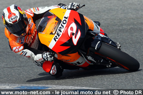 Dani Pedrosa - Tests IRTA Jerez : Les champions 2006 et 2007 filent entre les gouttes