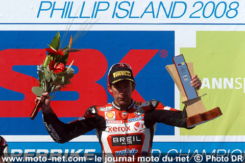 1er Troy Bayliss, 2ème Carlos Checa et 3ème Fonsi Nieto - Doublé du Duc d'Australie