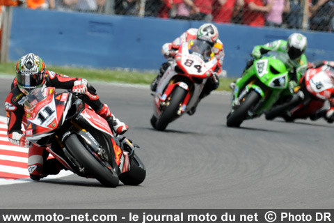 Corser, Fabrizio, Tamada et Lavilla - La marseillaise retentit à Monza !