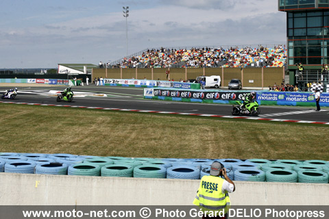  Superbike : Finish 1ère manche - Sixième épreuve du Championnat de France Superbike 2008 à Magny-Cours