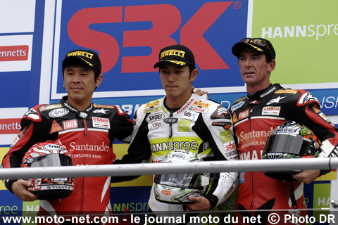 Ryuichi Kiyonari premier, Noriyuki Haga deuxième et Troy Corser troisième - Mondial Superbike Angleterre 2008 : Dimanche marquant à Brands-Hatch...