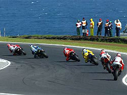 La piste sèche pour les MotoGP