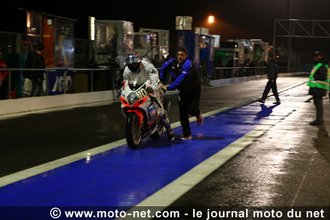 Chute et abandon pour la Suzuki n°110 d'AM Moto Racing