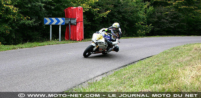 Dark Dog Tour 2008 : Fabrice Auger à la sortie de la spéciale d'Orival