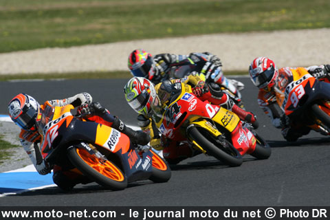 Le Grand Prix d'Australie 125 tour par tour