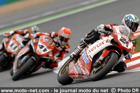 Troy Bayliss, Noriyuki Haga et Troy Corser - Mondial Superbike France 2008 - Le retour des deux rois australiens !