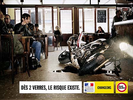 Nouvelle campagne de la Sécurité routière contre l'alcool au volant et au guidon