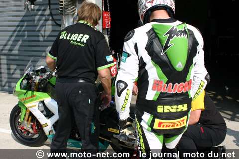 Team Bolliger n°8 - Essais 24H Moto : Ça tourne déjà vite au Mans !