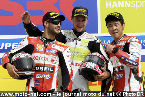 Jonathan Rea 1er, Michel Fabrizio 2ème et Noriyuki Haga 3ème - Mondial Superbike Saint-Marin 2009 : Rebondissements de toutes sortes à Misano !