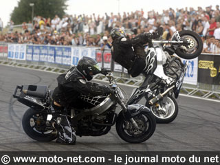 Stunters amateurs et professionnels mettent le feu à Carole !