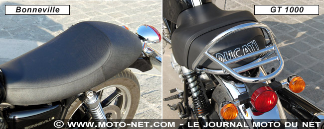 Face à face GT 1000 Touring / Nouvelle Bonneville : un oeil dans le rétro
