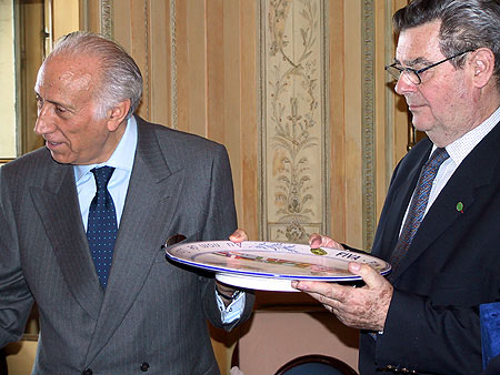 Francesco Zerbi (à gauche) et Michel de Thomasson (à droite)