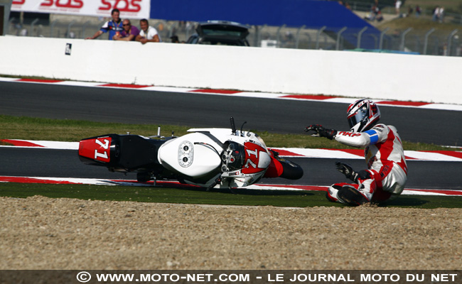 Chute de la Honda n°71 Robby-Dakar.Com