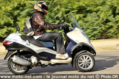 Test Piaggio MP3 Hybrid : Prise de contact avec le MP3 Hybrid