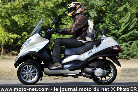 Test Piaggio MP3 Hybrid : Prise de contact avec le MP3 Hybrid