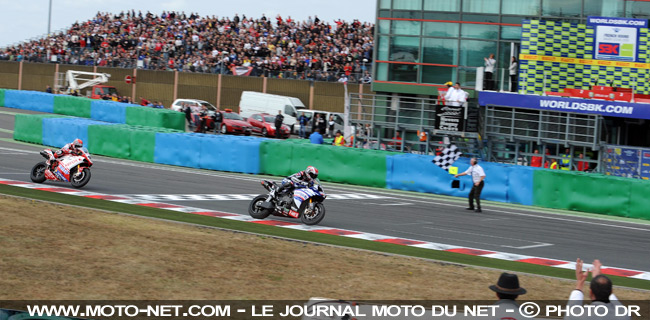 Spies et Haga - Mondial Superbike France 2009 : Haga conserve l'avantage à Magny-Cours