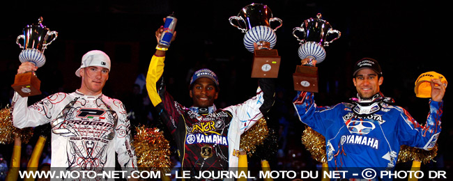 Gregory Aranda, James Stewart et Justin Brayton - Supercross Paris Bercy : Justin Brayton devient le nouveau King of Bercy !