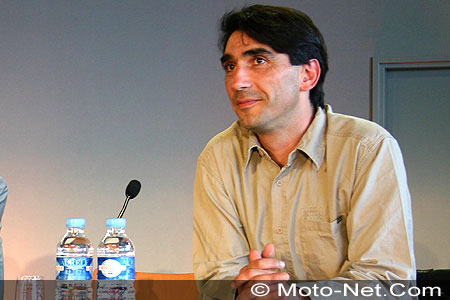 Christophe Guyot lors de la table ronde moto et sécurité routière