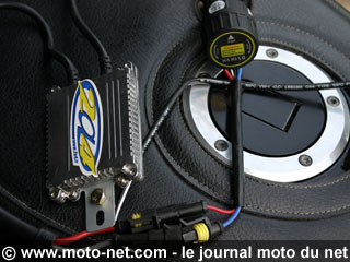 Test éclairage : Phares moto xénon or not xénon ?