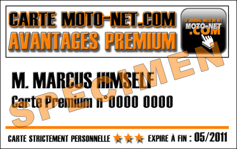 Faites des économies avec la Carte Premium Moto-Net.Com !