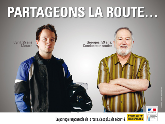 Nouvelle campagne d'affichage pour le partage de la route