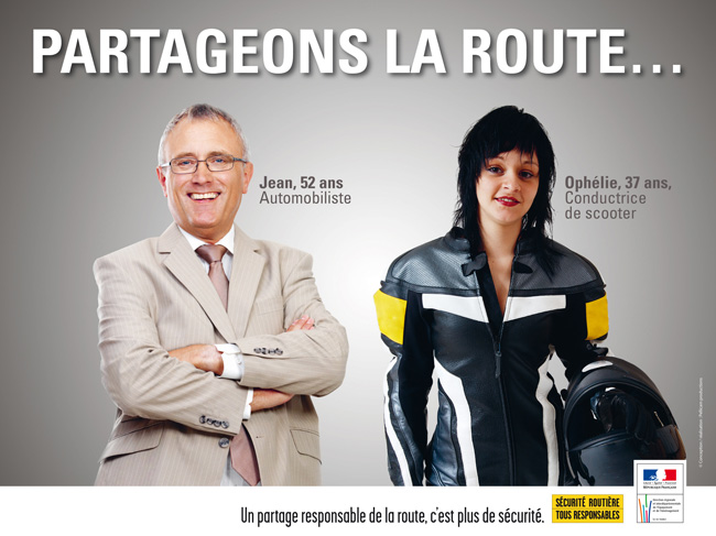 Nouvelle campagne d'affichage pour le partage de la route