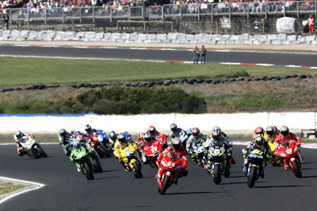 Grand Prix moto d'Australie 2004 : le tour par tour