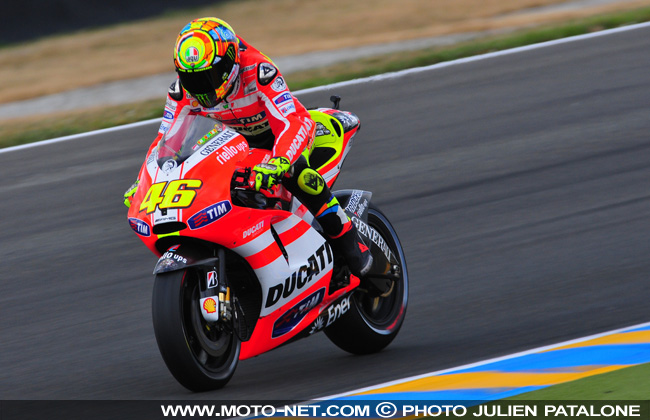 GP de France : Stoner en maître, podium pour Rossi
