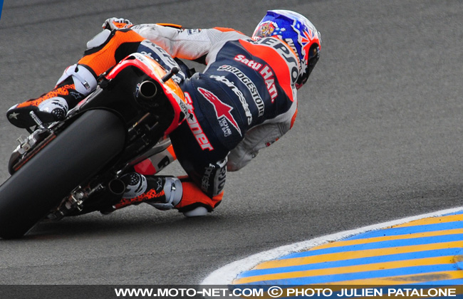 GP de France : Stoner en maître, podium pour Rossi