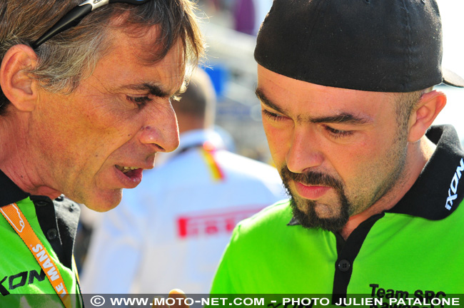 24H Moto du Mans - Gilles Staefler donne ses consignes à Olivier Four
