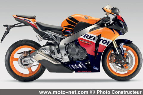 CBR1000RR ABS Repsol - Nouveautés 2009 : Honda équipe ses CBR de l'ABS combiné !