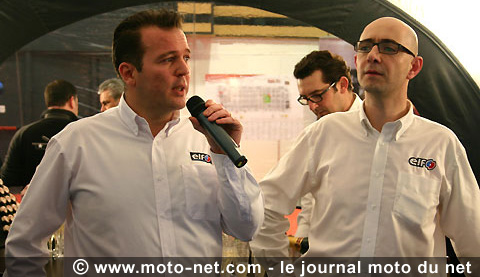 Emmanuel Besnard et Sébastin Guilhot (Elf moto)