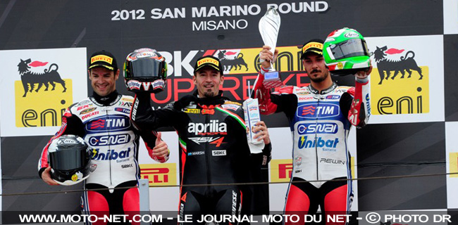  Checa 2ème, Biaggi 1er et Giugliano 3ème - WSBK Saint-Marin (7 sur 14) : Vidéos, déclarations et analyse du SBK à Misano