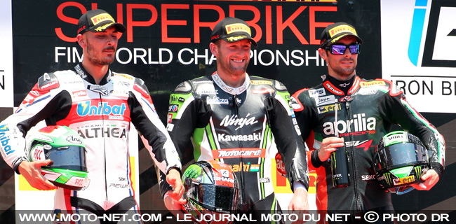 Giugliano 2ème, Sykes 1er et Laverty 3ème - WSBK Italie (7 sur 15) : Vidéos, déclarations et analyse du SBK à Imola
