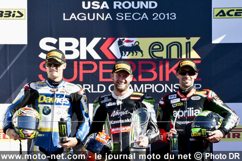  Davies 2ème, Sykes 1er et Laverty 3ème - WSBK ÉTATS-UNIS (12 sur 14) : Vidéos, déclarations et analyse du SBK à Laguna Seca