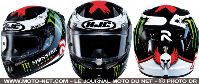 Jorge Lorenzo au Salon de la moto de Paris avec HJC