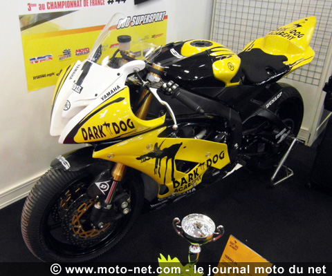 La moto du pilote Dark Dog Academy Mathieu Ginès, champion de France Supersport 2013
